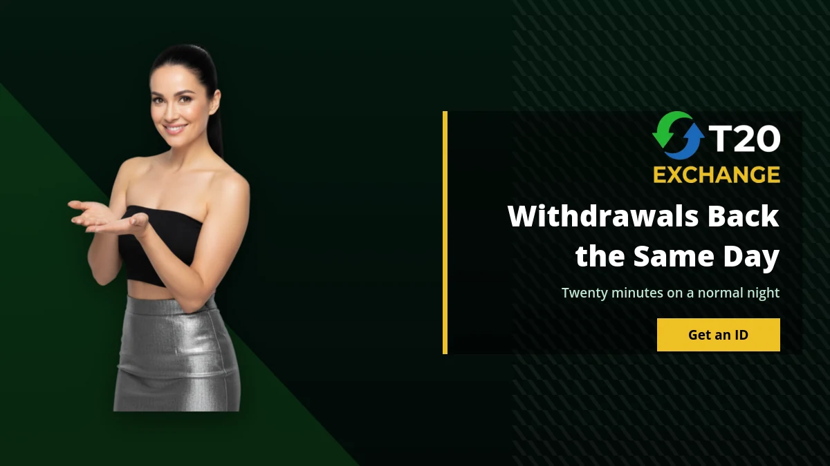 T20 Exchange withdrawal paid back the same day to the deposit account